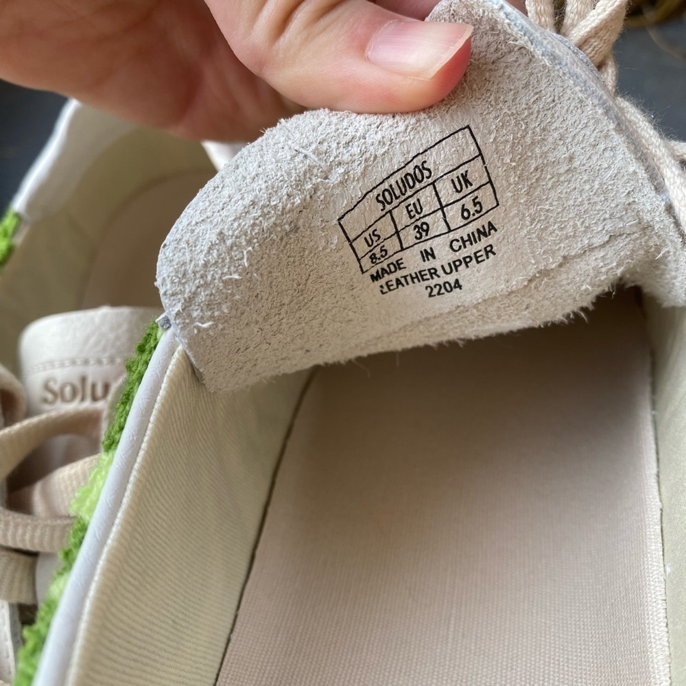 SOLUDOS NWT Ibiza Platform Psychedelic Spiral Green Sneaker in Women’s size 8.5 - Picture 9 of 12